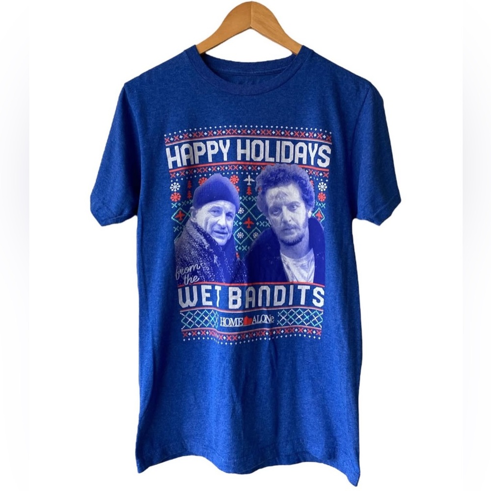 Home Alone “Happy Holidays Wet Bandits” Christmas Tee – Men’s 2XL – NWOT